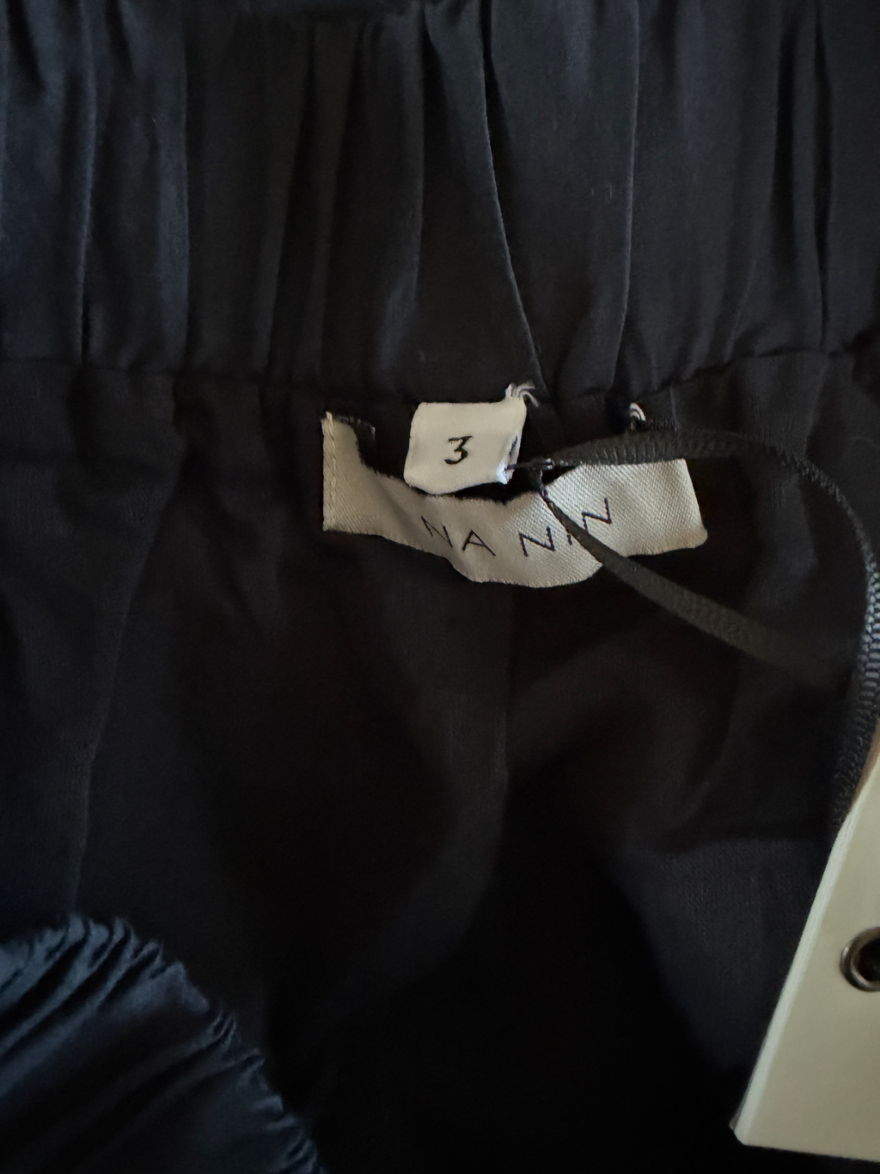 Na Nin Mimi Silk Cotton Voile Skirt - Black Tiered Maxi Skirt — image 7 of 8
